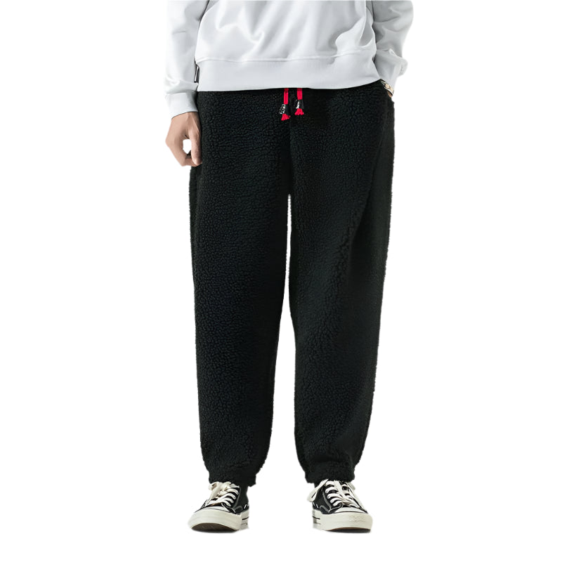 Retro Thick Fleece Pants