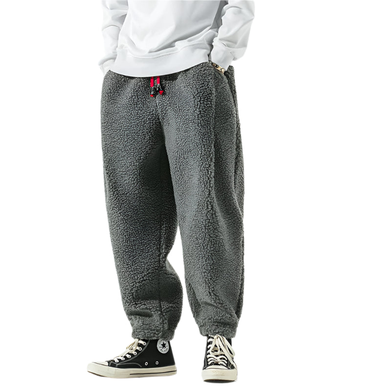 Retro Thick Fleece Pants