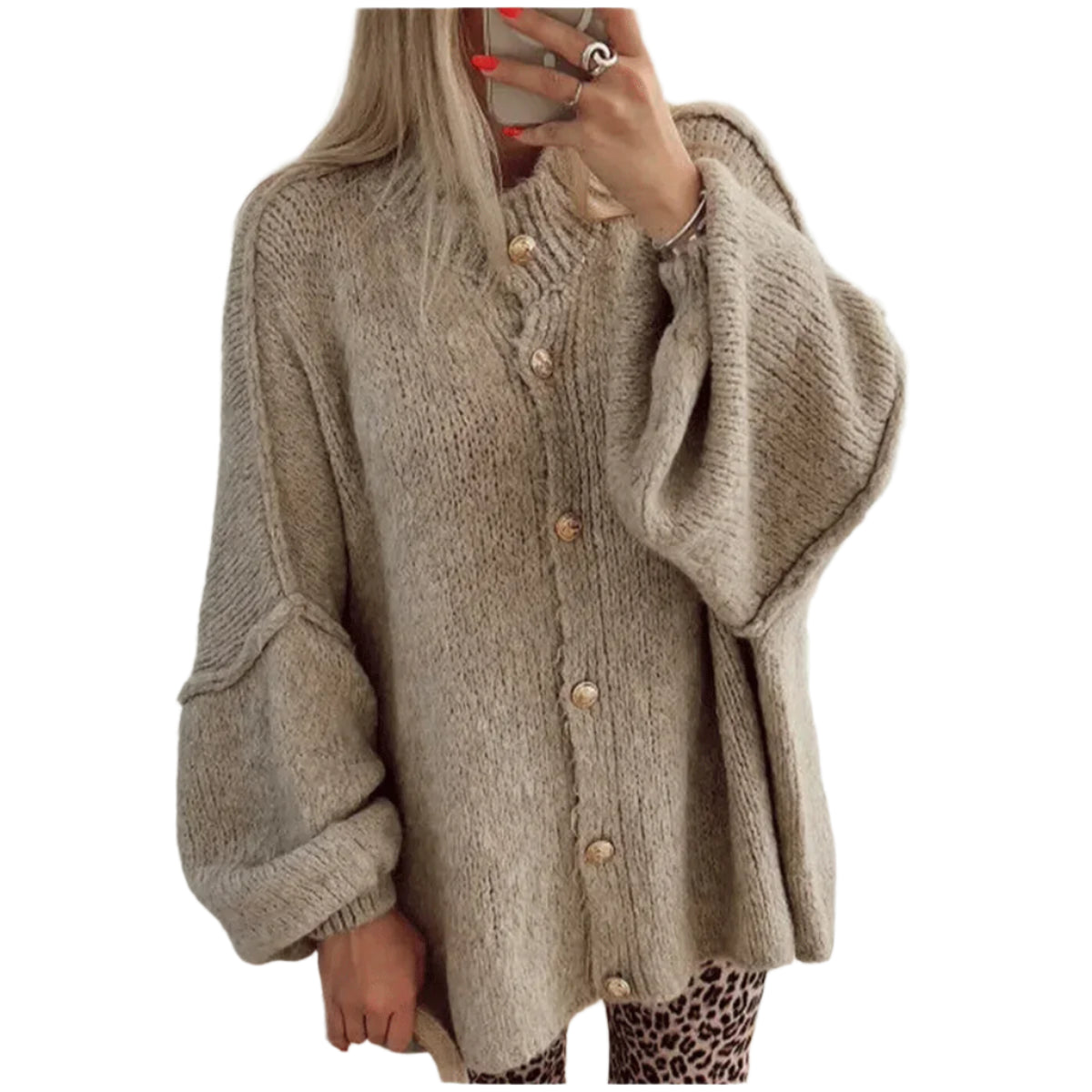 Loose Style Knit Cardigan