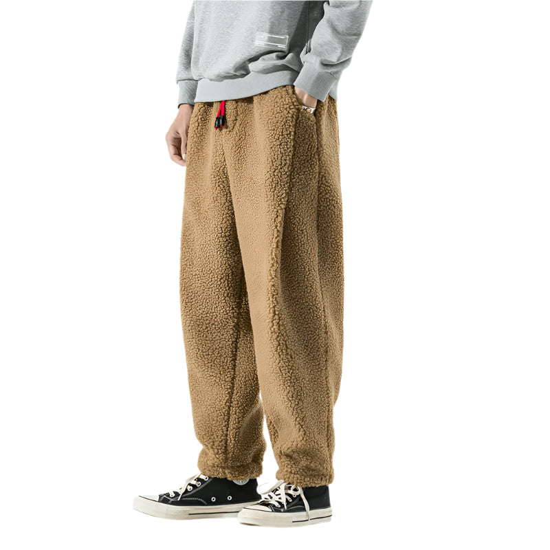 Retro Thick Fleece Pants