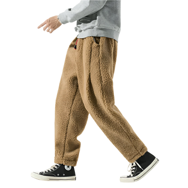 Retro Thick Fleece Pants